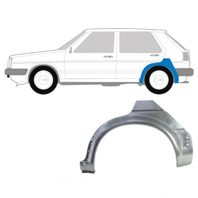 Hátsó sárvédő javító panel hoz VW Golf 2 1982- / Bal 7247