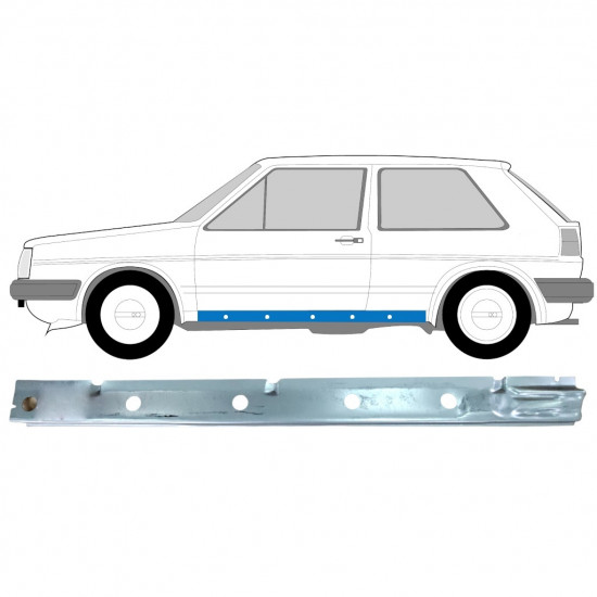 Belső küszöb javító panel hoz VW Golf 2 1982-1992 / Bal 11026