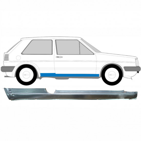 Küszöb javító panel hoz VW Golf 2 1982- / Jobb 7097