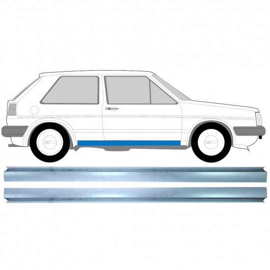 Küszöb javító panel hoz VW Golf 2 1982-1992 / Bal = Jobb (szimmetrikus) / Készlet 11286