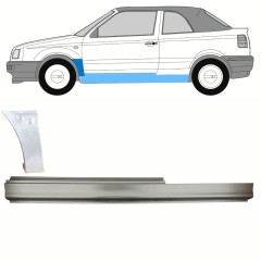 Küszöb és első sárvédő javító panel hoz Volkswagen Golf 3 1991-1998 / Bal / CABRIO / Készlet 10201