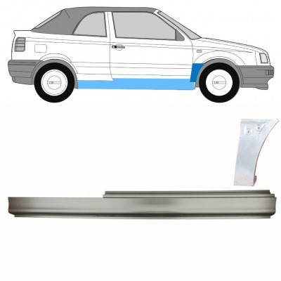 Küszöb és első sárvédő javító panel hoz VW Golf 3 1993-1998 / Jobb / CABRIO / Készlet 10200