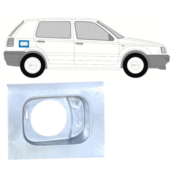 Üzemanyag nyílás javító panel hoz Volkswagen Golf 3 1991- 12512