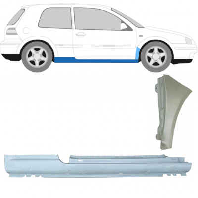 Küszöb és első sárvédő javító panel hoz VW Golf 4 1997- / Jobb /  8731