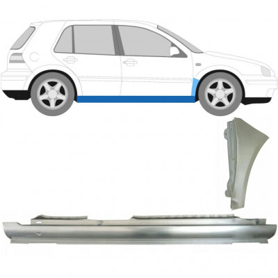 Küszöb és első sárvédő javító panel hoz VW Golf 4 1997- / Jobb /  8727