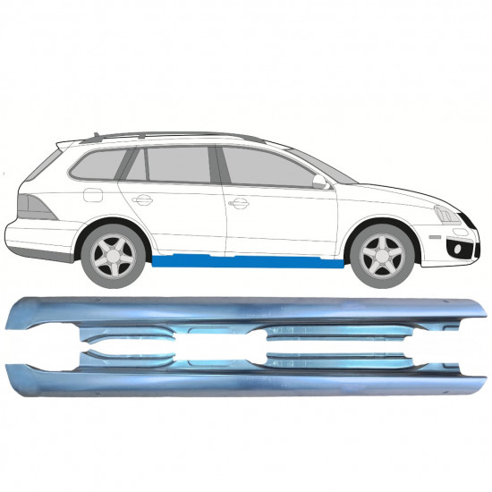 Küszöb javító panel hoz VW Golf 5 Variant VW Jetta 2005-2010 / Bal+Jobb / Készlet 10011