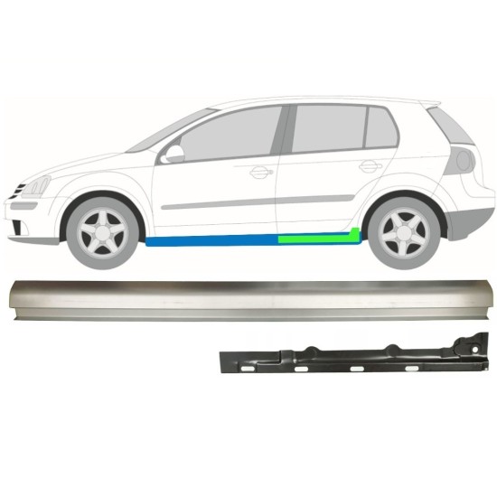 Belső és külső küszöb javító panel hoz Volkswagen Golf 5 2003-2009 / Bal / Készlet 11709