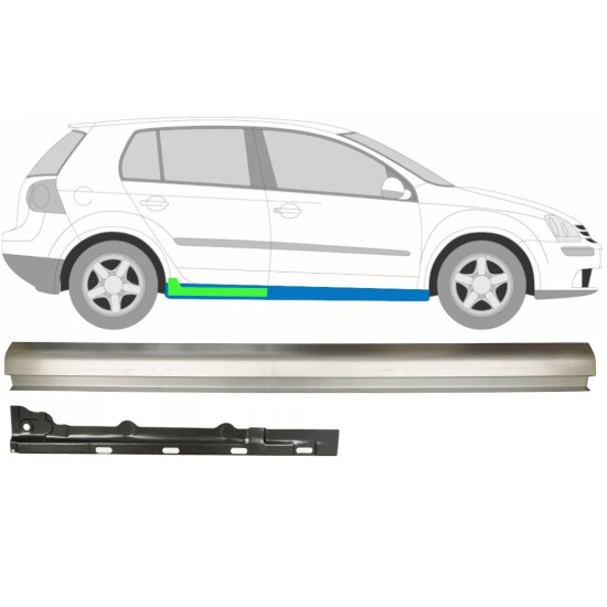 Belső és külső küszöb javító panel hoz Volkswagen Golf 5 2003-2009 / Jobb / Készlet 11708