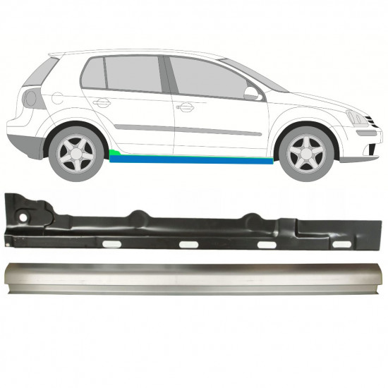 Belső és külső küszöb javító panel hoz VW Golf 5 2003-2009 / Jobb / Készlet 11708