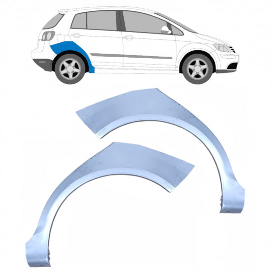 Hátsó sárvédő javító panel hoz VW Golf Plus 2005-2013 / Bal+Jobb / Készlet 10090