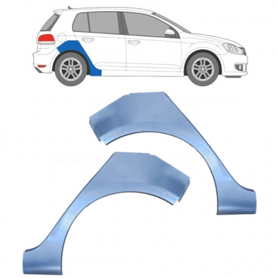 Hátsó sárvédő javító panel hoz VW Golf 6 2008-2014 / Bal+Jobb / Készlet 9427