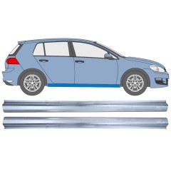 Küszöb javító panel hoz Volkswagen Golf 7 2012- / Bal+Jobb / Készlet 12454