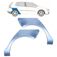 Hátsó sárvédő javító panel hoz Volkswagen Golf 5 2003-2009 / Bal+Jobb / Készlet 10092