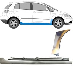 Teljes küszöb és első sárvédő javító panel hoz Volkswagen Golf Plus 2005-2013 / Jobb / Készlet 10380