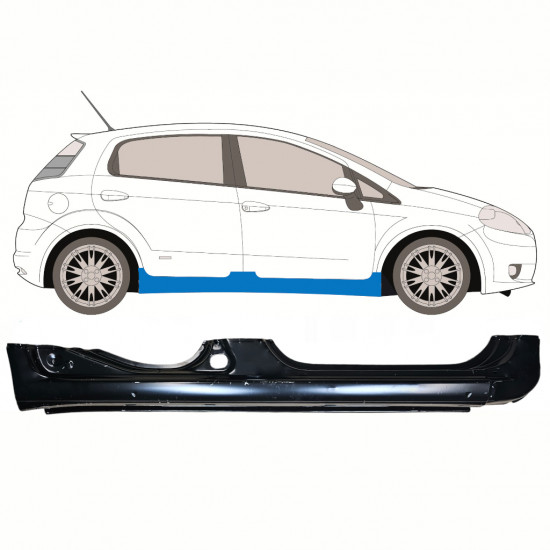 Küszöb javító panel hoz Fiat Punto / Grande / Evo 2005-2018 / Jobb 8637