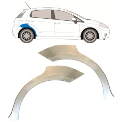 Hátsó sárvédő javító panel hoz Fiat Grande Punto Evo 2005- / Bal+Jobb / Készlet 14761