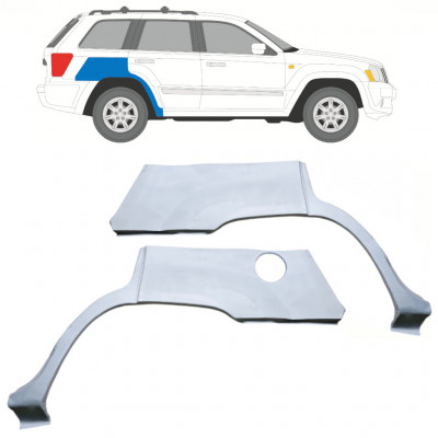 Hátsó sárvédő javító panel hoz Jeep Grand Cherokee 2005-2010 / Bal+Jobb / Készlet 10657