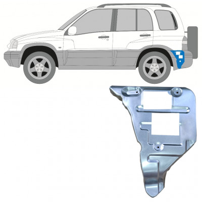 Hátsó lökhárító rögzítő javító panel hoz Suzuki Grand Vitara 1997-2005 / Bal 11700