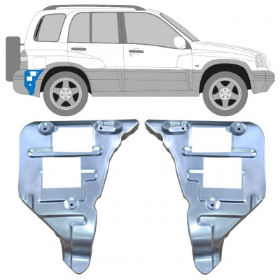 Hátsó lökhárító rögzítő javító panel hoz Suzuki Grand Vitara 1997-2005 / Készlet 11701