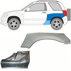 Küszöb és hátsó sárvédő javító panel hoz Suzuki Grand Vitara 2005-2014 / Bal / Készlet 10841