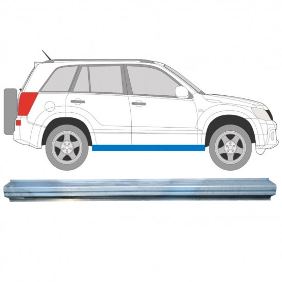 Küszöb javító panel hoz Suzuki Grand Vitara 2005-2012 / Bal = Jobb (szimmetrikus) 8897