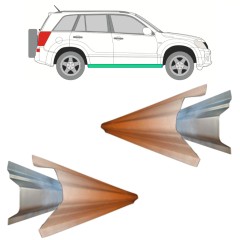 Belső és külső küszöb javító panel hoz Suzuki Grand Vitara 2005-2014 / Bal+Jobb / Készlet 11491