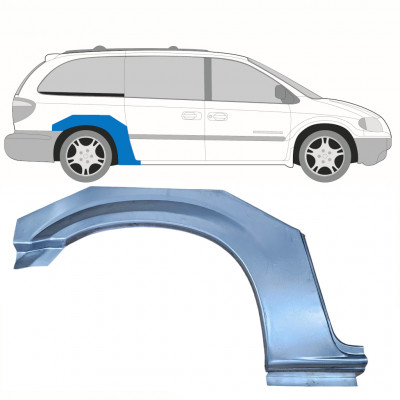 Hátsó sárvédő javító panel hoz Chrysler Grand Voyager 2000-2008 / Jobb 8611