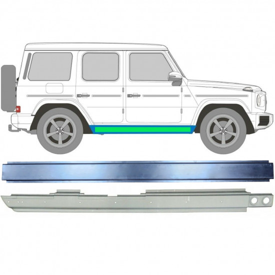 Belső és külső küszöb javító panel hoz Mercedes G-Class 1979-  / Jobb 11773