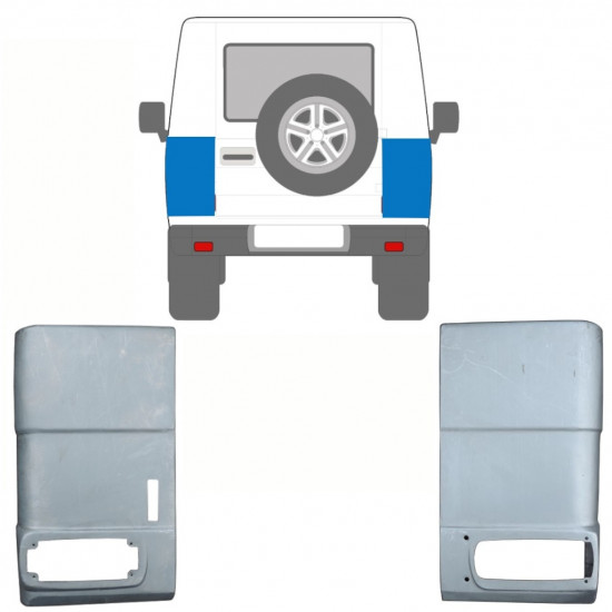 Hátsó sarok javító panel hoz Mercedes G-Class W463 1992- / Bal+Jobb / Készlet 10115