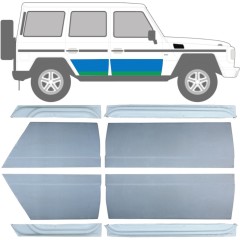 Belső és külső első és hátsó ajtó javító panel hoz Mercedes G-Class W460 W461 W463 1979-2017 / Bal+Jobb / Készlet 9471