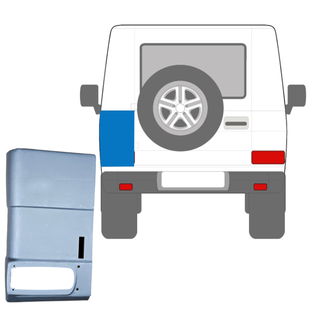 Hátsó Sarok Javító Panel Hoz Mercedes G-Class 1979- / Bal 5413