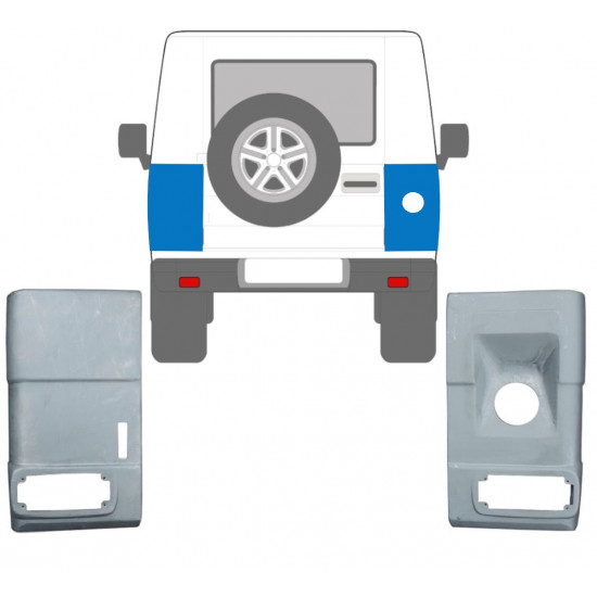 Hátsó sarok javító panel hoz Mercedes G-Class 1979- / Bal+Jobb / Készlet 10675