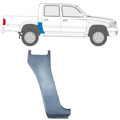 Hátsó sarok javító panel hoz Toyota Hilux 2001 -2005 / Jobb / Duplafülkés 7660