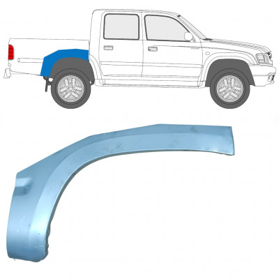 Hátsó sárvédő javító panel hoz Toyota Hilux 2001-2005 / Jobb 7853