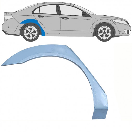 Hátsó sárvédő javító panel hoz Honda Accord 2008-2016 / Jobb 8372