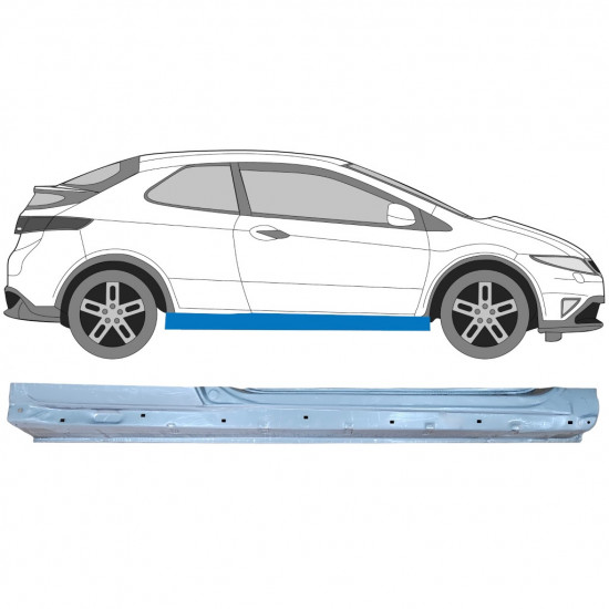 Küszöb javító panel hoz Honda Civic 2005-2011 / Jobb 7194