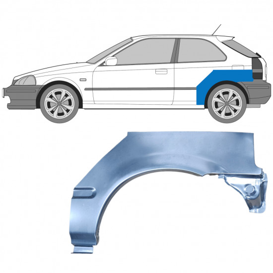 Hátsó sárvédő javító panel hoz Honda Civic 1995-2000 / Bal 5126