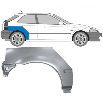 Hátsó sárvédő javító panel hoz Honda Civic 1995-2000 / Jobb 5118