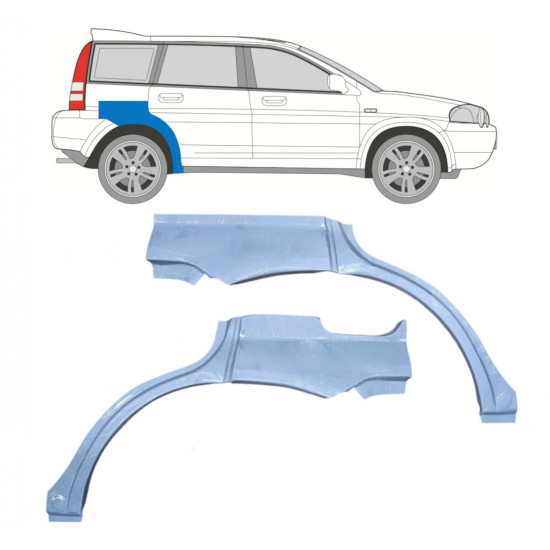 Hátsó sárvédő javító panel hoz Honda HRV 1999-2006 / Bal+Jobb / Készlet 9205