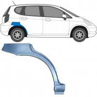 Hátsó sárvédő javító panel hoz Honda Jazz Gd 2002-2008 / Jobb 6179