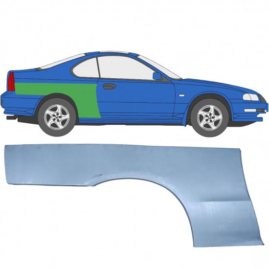 Hátsó sárvédő javító panel hoz Honda Prelude 1992-1997 / Jobb 5647