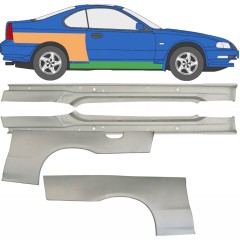 Teljes küszöb és hátsó sárvédő javító panel hoz Honda Prelude 1992-1997 / Bal+Jobb / Készlet 9534