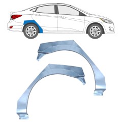 Hátsó sárvédő javító panel hoz Hyundai Accent 2010- / Bal / Jobb / Készlet 12804
