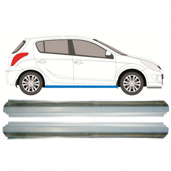 Küszöb javító panel hoz Hyundai I20 2008-2014 / Bal = Jobb (szimmetrikus) / Készlet 9791