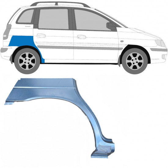 Hátsó sárvédő javító panel hoz Hyundai Matrix 2001-2010 / Jobb 5434