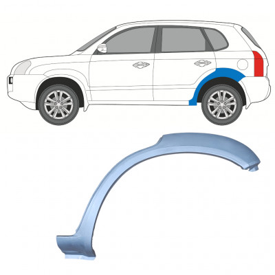 Hátsó sárvédő javító panel hoz Hyundai Tucson 2004-2010 / Bal 7971