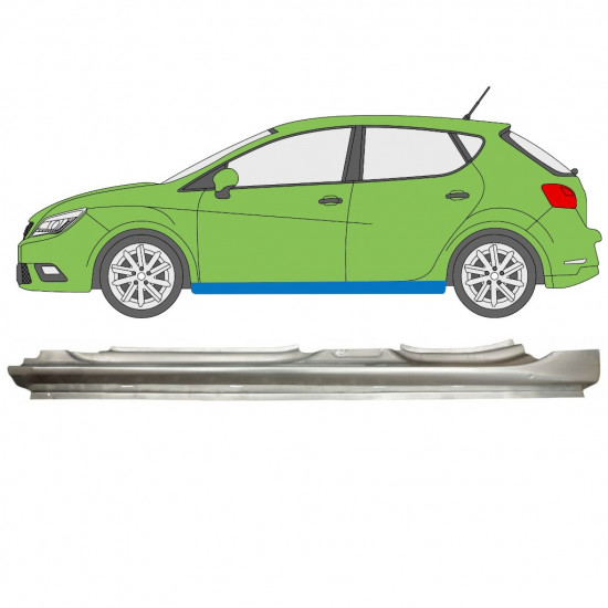 Küszöb javító panel hoz Seat Ibiza 2008- / Bal 11404