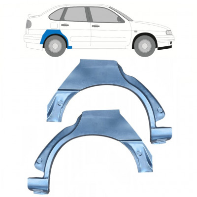 Hátsó sárvédő javító panel hoz Seat Ibiza Cordoba 1993-2002 / Bal+Jobb / Készlet 10653