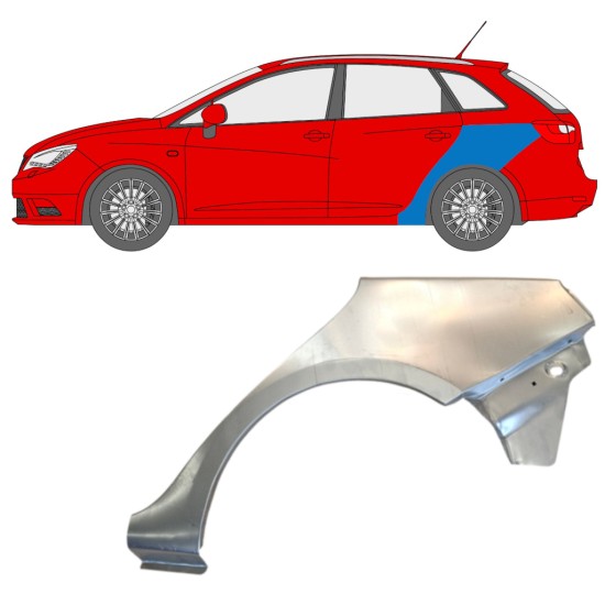 Hátsó sárvédő javító panel hoz Seat Ibiza 2008-2017 / Bal / COMBI 14608