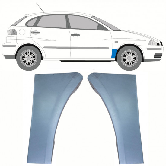 Első sárvédő javító panel hoz Seat Ibiza Cordoba 2002-2008 / Bal+Jobb / Készlet 10262